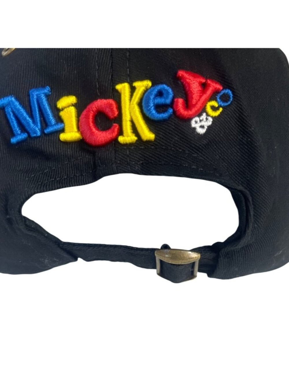 Disney Mickey Mouse Baseball Hat Cap Black Adjustable Embroidered Graphics - Picture 6 of 7